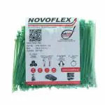 Novoflex CPS 100 ES D (G) ,Cab Lok Nylon Cable Ties 10, Tensile Strength: 8 KGF / 18 LBS0 x 2.5 mm Colour: Green ,Pack of 500, 4 Inch