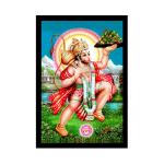 Dharvika Innovations Design 6 Synthetic Lord Hanuman Ji Photo Frame, 14 X 20 Inch