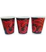 Kanta 250 ml (200 Pieces) Red Disposable Party Cups/Glass for Hot and Cold Beverages