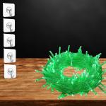 X4Decor 42 LED Fairy String Lights Decorative Indoor/Outdoor Lighting With 5 Wall Hooks For Hanging Twinkle Lights For Navratri Dussehra Durga Puja Christmas New Year Decoration (Green Combo Po-1)
