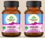 Organic India Amalaki Ayurvedic Medicine (2 Packs, 60 Veg Capsule in Each Pack)