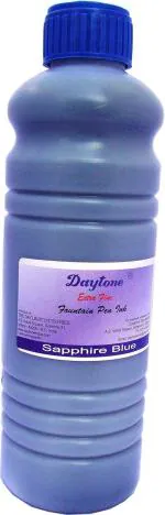 Daytone Extra Fine Fountain Pen Ink Sapphire Blue 500 Ml. Pack of 2