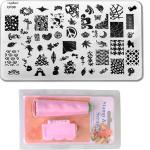 Royalkart Nail Art Kit For Women Nail Art Stamping Plate With Silicone Stamper For Nail art