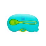 Mee Mee Air-Tight Baby Feeding Bowl with Spoon (Blue, Microwave Safe)