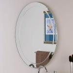 Maisson Frameless Wall Mirror Home Mirror Decor Mirror Bathrooms Mirror Size 18 X 24 Inch QGFL 62