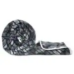 Divine Casa Grey & Black Abstract Cotton Cambric Single Reversible Comforter (230 X 145 cm) CM1195SC