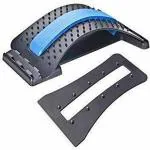 Shopeleven Lumbar Back Pain Relief Device Lumbar Back Stretcher for Lower and Upper Back Massager and Support Lumbar Support for Office Chair (multicolour)