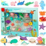 zest 4 toyz Erasers Ocean Park Theme Mini Erasers Apart & Assemble Puzzle Kit Return(17 Pieces)