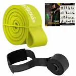 Wearslim Professional Pull Up Exercise Resistance Band with Door Anchor for Gym, Home Workout & Physical Therapy - 90-220lbs (Color May Vary)