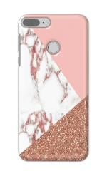 Tweakymod Printed Glitter Marble Back Cover for HONOR 9 LITE