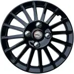 WolkomHome car Wheel cap, Hub Cap Wheelcover Wheel Cover 15 Inch Universal for All 15 inch Wheel Size cars (Multi Spike Full Black) Set of 4 pc