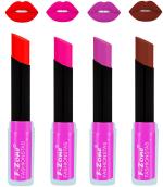 OUR BEAUTY Multicolor Rich Color Matte Lipsticks Set, 14 G (Set Of 4)