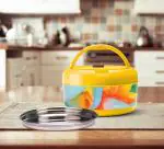 Milton Yellow Plastic New Brunch Lunch Box, 590 Ml