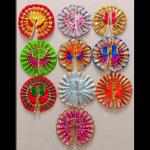 VARNI CREATION Silk God Poshak (Multicolour, 6 inch)