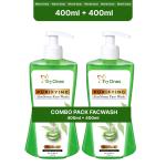 Tryones Purifying Neem - Pimple Prevention Glow with Turmeric Face Wash (400+400 ml)