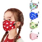 CENWELL Kids Cotton 3D Mask with 6 Layer Filtration | Reusable Washable & Breathable N95 Cloth Face Mask | Adjustable Earloops
