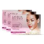 Lotus Herbals Radiant Pearl Cellular 1 Facial Kit | For Deep Cleaning | With Pearl Extracts & Green Tea | 37g - Pack of 3