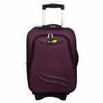 Skyline Black Polyester Spinner Luggage Suitcase with Number Lock -22 inches-Black (S-860-22-BLK )