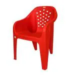 Mango Red Plastic Arm Chair (Pack Of 4)