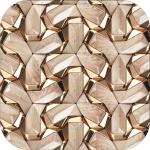 Bnezz Self Adhesive Wallpaper & Wall Stickers Model (GoldenFan) Pack of 1 Roll Length 300cm Width 40cm Wallpaper for Walls