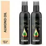 Desi Crew Sweet Almonds Oil Cold Pressed for Hair and Skin 100 ml (pack of 2)