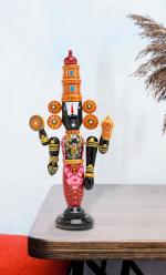 Adilakshmi Toys Etikoppaka Handicraft Wooden Balaji (17 Inches, Multicolor)