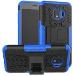 S-Hardline Samsung J2 Core Blue Shockproof Hybrid Kickstand Back Case Cover