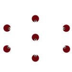 Comet Busters Red Stone Bindi For Women