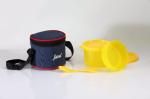 JAVA Round Lunch Box Yellow Pack Of 2 With Fork 2 Containers Lunch Box (250 ml, Thermoware)
