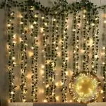 Special You Aesthetic Room Decor Backdrop Fairy Lights for Bedroom Artificial Vines, Green Leaves (86 inch) for Wall Decor, Balcony, Home Decor Items Pack of 7