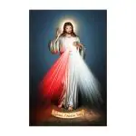 SHASWAT ART Jesus Christ Painting Sparkle Coated Self Adhesive Wallpaper Without Frame Digital Reprint 24 inch x 36 inch Painting
