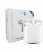 IIVAAS TWS i12 Earpods Bluetooth Wireless Earbuds Bluetooth Headset l Wireless Charging Case| Bluetooth Airpods| Wireless Airpods| Earphone| Earbuds| Earpods
