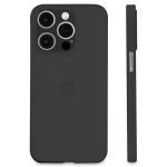 HILLS & MILES Crystal Clear Ultra Thin Flexible Back Cover, Luxury Soft Edge Bumper Case, Full Camera Lens Protection Shockproof Phone Case for iPhone 12ProMax (6.7 inch) Matte Black/TPU