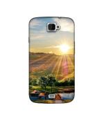Casotec 3D Landscape Design Printed Silicon Soft TPU Back Case Cover for Xolo Q1000 Opus