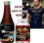 Inlazer Extreme Weight/Mass gainers / Weight Gain Capsule & Weight Gain Syrup Combo Weight Gainers/Mass Gainers (200.31 ml, No Flavour)
