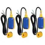 AMPEREUS 250 Volts Float Switch Sensor for Water Level Controller with 5 Meter Wire: Select NO/NC 5 Meters Cable Length(3 PC PACK)