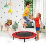 Toy Park Compact Mini Indoor/Outdoor Trampoline for Kids & Adults | Quiet and Safe Bounce (40 Inch)