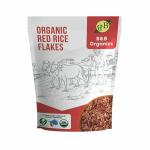 B&B Organics Red Rice Flakes (1 kg) / Poha / Aval / Rice Flakes for Breakfast | Cereal Flakes)