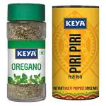 Keya Oregano, Imported Pure Herb Sprinkler, 15g and Piri Piri Exotic Spices Mi, 80gm | Combo Pack 2