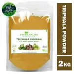 Shudh Online Triphala Churna Powder (2 Kg / 2000 g) for Weight Loss Hair Amla Baheda Harad Trifla Trifala Chrun