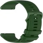 Pockester 22mm Soft Silicone Strap Compatible with Noise ColorFit Pro 3, ColorFit Caliber Smart Watch Strap (Green)