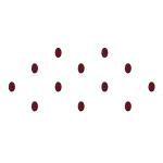 Comet Busters Maroon Oval Shaped Bindi For Women