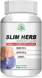 Healthy Nutrition -Just for the Health of it Slim Weight Loss Supplement Carb Blocker and Metabolism Booster - 60 capsules
