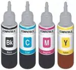 ANG Ink for HP 2622 Multi-Function Wireless Printer 100 ML Each Bottles Tri-Color Ink Cartridge