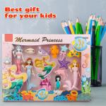 zest 4 toyz Erasers Mermaid Princess Mini Erasers Apart & Assemble Puzzle Stationary(12 Pieces)