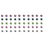 Comet Busters Beautiful Multicolor Stone Bindi (3 mm) (BIN1013) Pack of 1