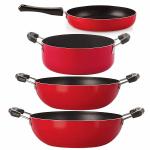 Nirlon Non Stick Aluminum Cookware Combo Essential Gift Set Item-FP10_KD12_KD13_CS20