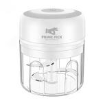 PRIME PICK Mini Electric Garlic Chopper with USB Rechargeable Wireless Portable Food Processor Blender Mixer for All Fruits & Vegetables Onion/Garlic/Nut/Meat (White)