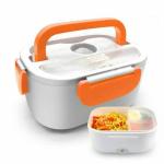 Boxn Orange Stainless Steel Solid Rectangle Multifunction Portable Electric Heated Steel Solid Rectangle Lunch Box For Office