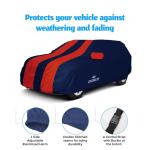 Carmate Blue Red Taffeta Passion Custom Fit Waterproof Car Body Cover For Honda Crv